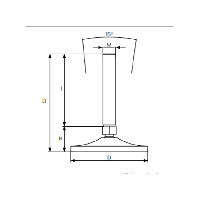 OKML.M Metal Machine Levelling Elements With Articulated System 1