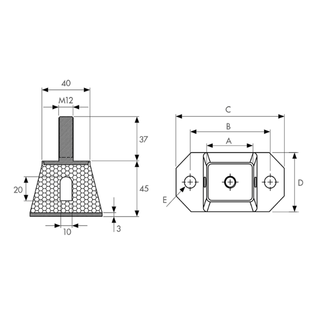 OKR Rectangular Support 1